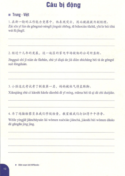 [FREE] sách Bài Tập Luyện Dịch Tiếng Trung Ứng Dụng (Sơ - Trung cấp, Giao tiếp HSK)7