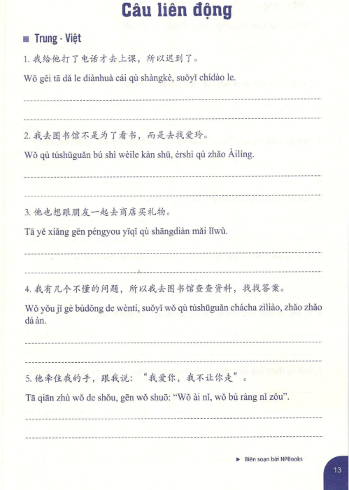 [FREE] sách Bài Tập Luyện Dịch Tiếng Trung Ứng Dụng (Sơ - Trung cấp, Giao tiếp HSK)9