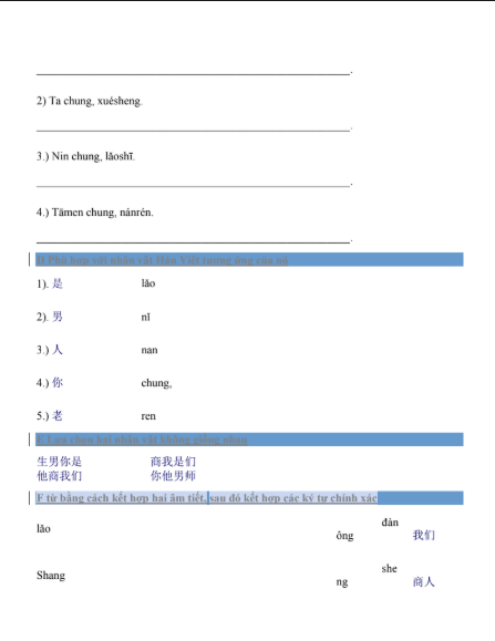[FREE] sách Học ngữ pháp tiếng Trung có bài tập và đáp án PDF5