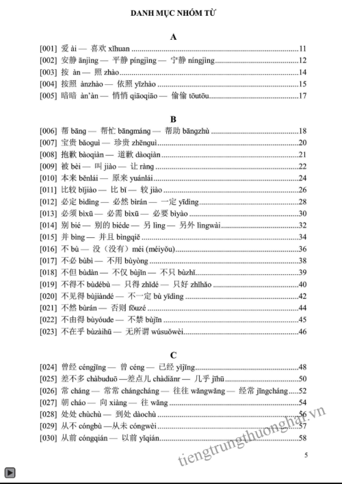 [FREE] sách So Sánh 125 Nhóm Từ Đồng Nghĩa, Gần Nghĩa Thường Gặp Trong Tiếng Hoa PDF 3