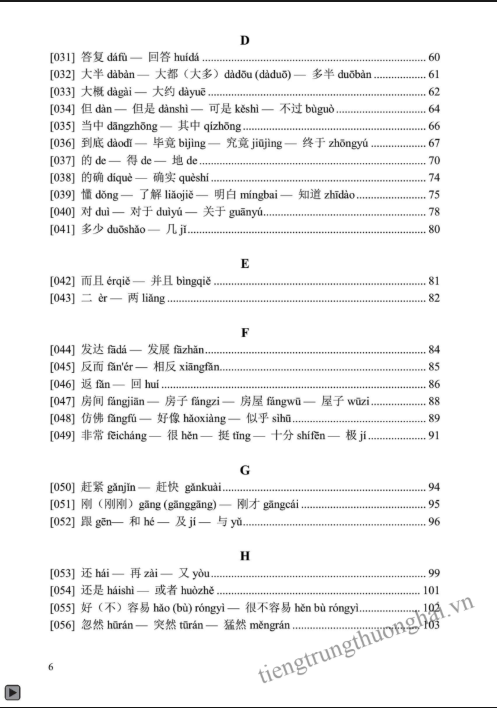 [FREE] sách So Sánh 125 Nhóm Từ Đồng Nghĩa, Gần Nghĩa Thường Gặp Trong Tiếng Hoa PDF 4