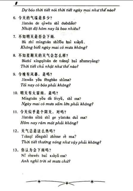 Tải FREE sách 2500 Câu Giao Tiếp Hoa – Việt PDF8