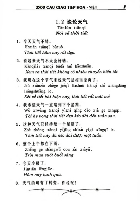 Tải FREE sách 2500 Câu Giao Tiếp Hoa – Việt PDF9