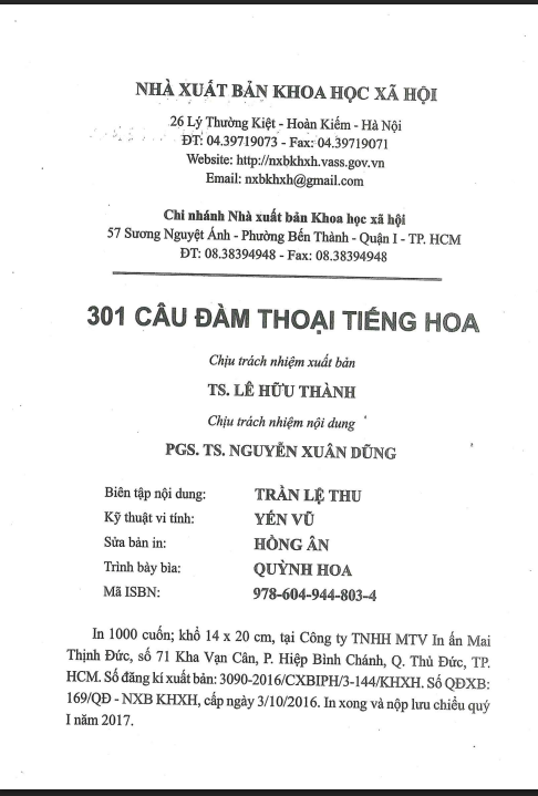 Tải FREE sách 301 Câu Đàm Thoại Tiếng Hoa PDF 11 Tải FREE sách 301 Câu Đàm Thoại Tiếng Hoa PDF2