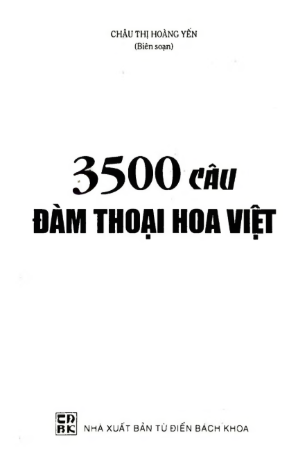 Tải FREE sách 3500 Câu Đàm Thoại Hoa – Việt PDF3