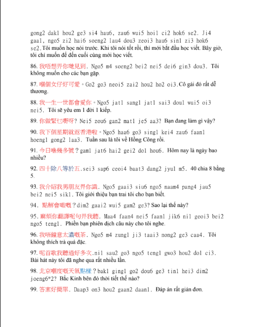 Tải FREE sách 500+ Câu giao tiếp tiếng Quảng Đông cơ bản PDF 16 Tải FREE sách 500+ Câu giao tiếp tiếng Quảng Đông cơ bản PDF7
