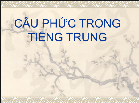 Tải FREE sách Câu Phức Trong Tiếng Trung PDF