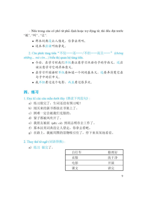 Tải FREE sách Giáo Khoa Tiếng Trung Quốc 9 PDF9