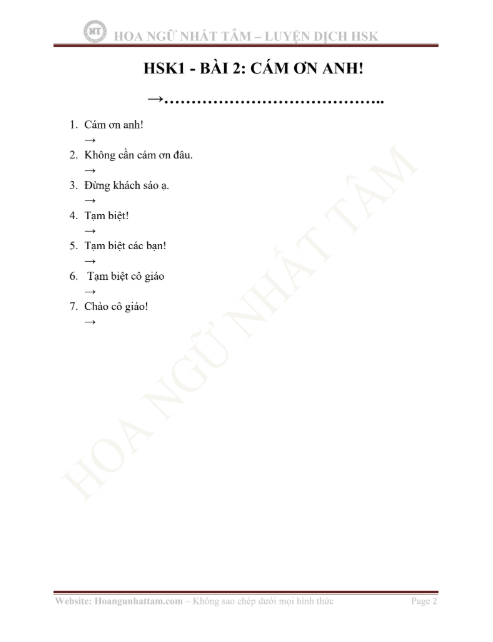 Tải FREE sách Luyện Dịch HSK1_2 PDF3