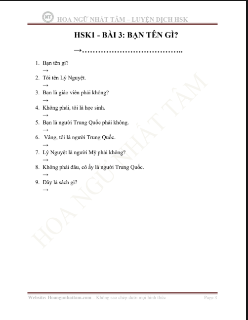 Tải FREE sách Luyện Dịch HSK1_2 PDF4