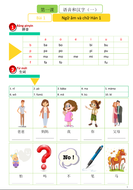 Tải FREE sách Ngữ âm tiếng Trung cơ bản PDF