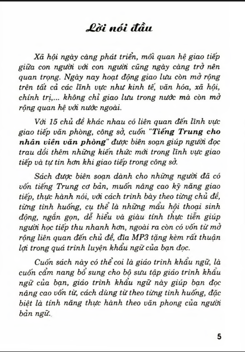 Tải FREE sách Tiếng Trung Cho Nhân Viên Văn Phòng PDF5