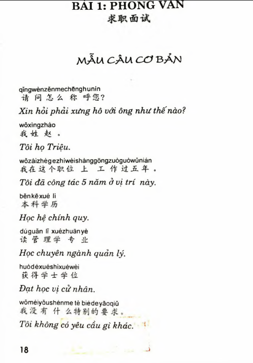 Tải FREE sách Tiếng Trung Cho Nhân Viên Văn Phòng PDF8