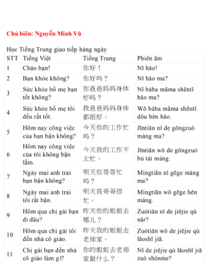 Tải FREE sách 3000 Câu Tiếng Trung Giao Tiếp Hằng Ngày PDF